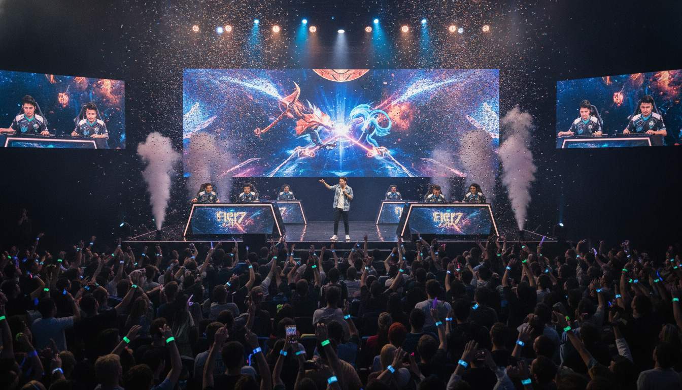 Diversão e interação em shows de jogo Participantes em um show de jogo