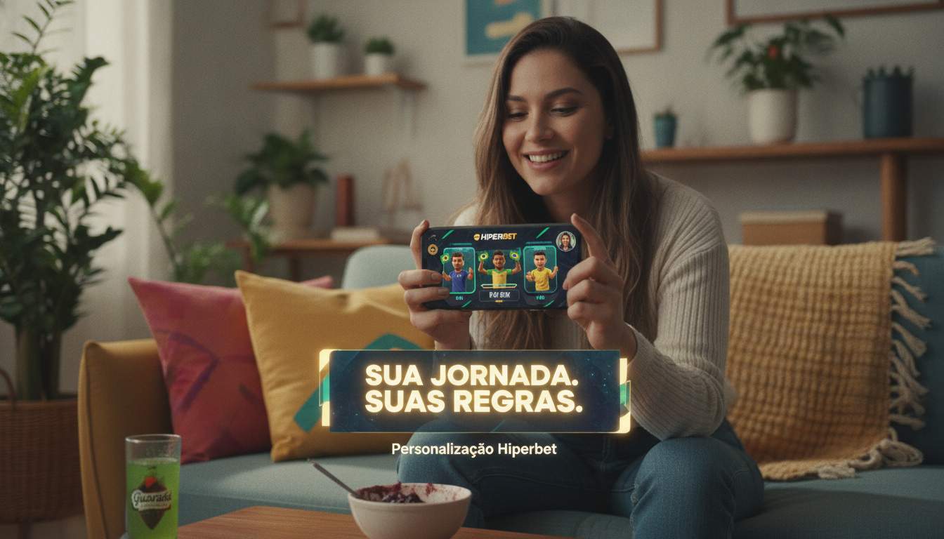Experiência de jogo personalizada Imagem de uma mulher jogando em um dispositivo móvel